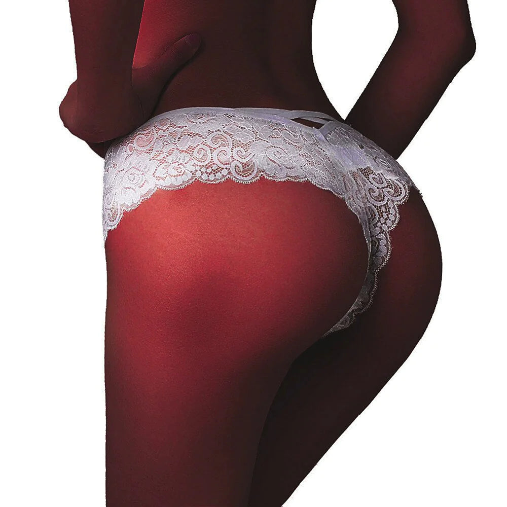 4 Pack Plus Size Lace G-String Panties for Women