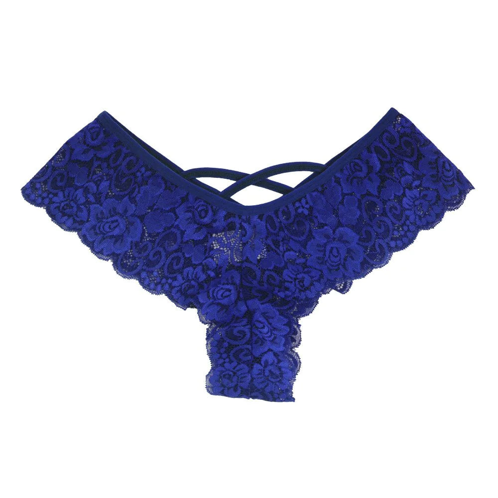 4 Pack Plus Size Lace G-String Panties for Women